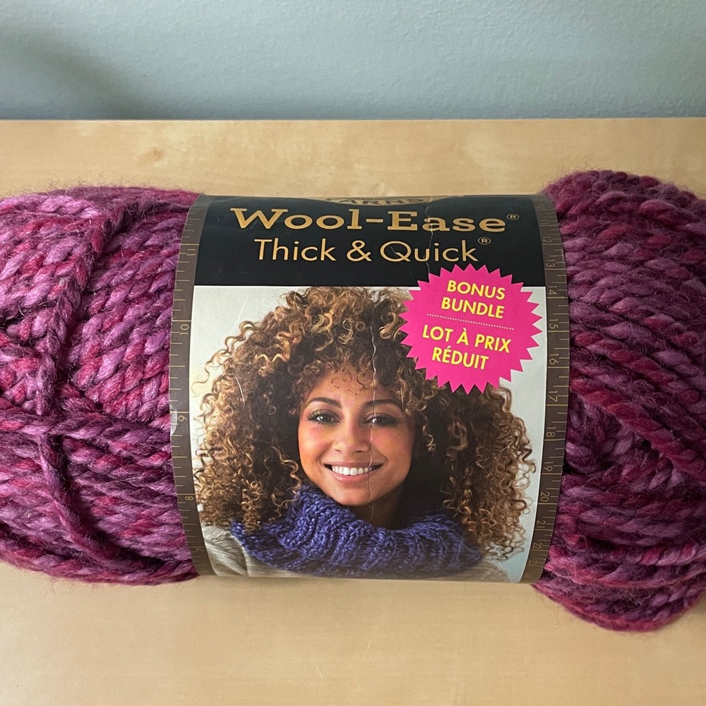 Wool-Ease Thick & Quick Yarn Bonus bundle - wild strawberry 174yds